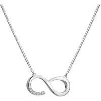 Hot Diamonds Lovely Silver Collana con Diamonds Infinitely Much Loved DP910