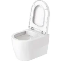 Duravit ME by Starck WC suspendu Compact, Rimless, chasse d'eau basse, Durafix, 370x480mm, 253009AC00, 253009AC00