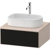 Duravit Zencha Meuble sous-lavabo sur console, 650x550x281mm, 1 découpe au centre, ZE48200, ZE4810063830000, ZE4810063830000