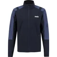 Swix - Giacca da sci di fondo da uomo - Infinity Jacket M Lake Blue per Uomo in Pelle - Taglia XL - Blu navy
