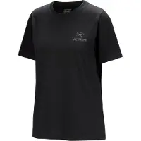 Arc'teryx Women's Kragg SL Cotton Emblem Crew S/S T-shirt Donna (XS, nero)