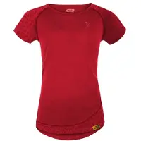 Grüezi Bag Women's Deanna Boulder Maglia merino Donna (XL, rosso)
