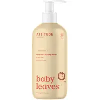 ATTITUDE Baby Leaves sapone corpo e shampoo bambini al profumo di pera 473 ml
