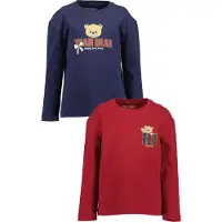 Blue Seven Maglietta navy / marrone chiaro / rosso sangue / rosso chiaro