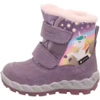 Superfit Boots da neve 'ICEBIRD' blu chiaro / lilla chiaro / rosa / bianco