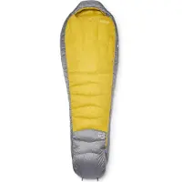 Rab Women's Neutrino -12C / 10F Sacco a pelo in piuma Donna (Long - Body Size: 185 cm, zinc / dark pollen)