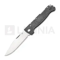 Böker Plus Atlas Backlock Big 01BP0062 Satin 12C27, Stonewashed Stainless Steel, coltello da tasca
