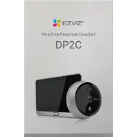 Ezviz DP2C Videocitofono senza fili Full HD grandangolare 155° con display touch bianco, 1 pezzo.