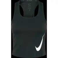 Nike Women's Tempo Swoosh Run Dri-Fit Tank Canotta Donna (S, nero)
