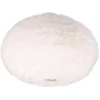 TRIO Leuchten Plafoniera pelosa, Ø 50 cm, color sabbia, peluche sintetico
