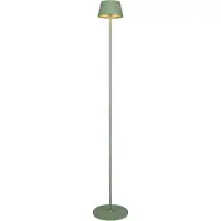 TRIO Leuchten Lampada LED da pavimento Suarez, verde, altezza 123 cm, metallo
