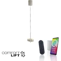 Q-SMART-HOME Paul Neuhaus Lampada a sospensione SMART LED Q-Rotate alluminio Ø 14 cm