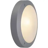 SLV Bulan 229072 Outdoor wall light Energy-saving bulb, LED (monochrome) E14 60 W Silver