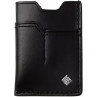 Ocaso 85WAL EDC Wallet, Black Leather, portafoglio con fermasoldi