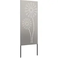 vidaXL Schermo per giardino, telo decorativo effetto ruggine, 50 x 140 cm