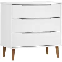 vidaXL Comodino MOLDE Bianco 80x40x80 cm in legno massello di pino