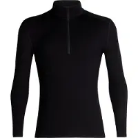 Icebreaker - Primo strato con cerniera in lana merino - M Merino 260 Oasis LS Half Zip Black - Taglia XL - Nero