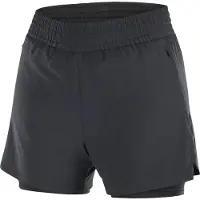 Salomon - Short con calzoncini integrati - Shkout C 2In1 Shorts 4" W Deep Black per Donne - Taglia S - Nero