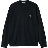 Carhartt WIP - Pull en laine mélangée - Madison Sweater Dark Navy Wax per Uomo in Nylon - Taglia S - Blu navy