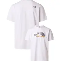 The North Face Mountain Line Short Sleeve Tee T-shirt Uomo (L, bianco)