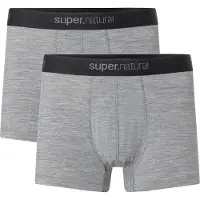 Super.natural Tundra 175 Boxer 2 Pack Mutande Uomo (XXL, grigio)