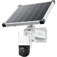 Reolink TrackMix G790 con pannello solare Plus - Telecamera di sorveglianza PTZ 2K 4 MP 4G LTE, doppio obiettivo, zoom ibrido 6x, tracciamento del movimento