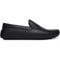 BOSS per uomo. 50568700 Mocassini in pelle Noel nero (42), Basso, Nessuno, Casual, Classico