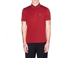 Armani Exchange per uomo. XM001289AF10363U5101 Polo slim fit (M), Rosso, Casual, Cotone, Manica corta, Bordeaux