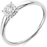 Diamant L'Eternel Anello 'Ring aus 375 Weißgold mit Diamant' argento