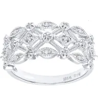 Diamant L'Eternel Anello 'Ring aus 375 Weißgold mit Diamant' argento