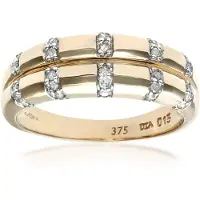 Diamant L'Eternel Anello 'Ehering aus 375 Gelbgold mit Diamant' oro