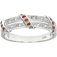 Diamant L'Eternel Anello 'Eternity-Ring aus 375 Weißgold mit Diamant gedreht' argento