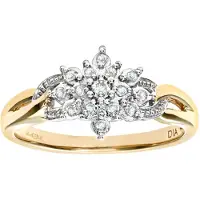 Diamant L'Eternel Anello 'Ring aus 375 Gelbgold mit Diamant' oro