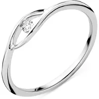 Diamant L'Eternel Anello 'Ring aus 375 Weißgold mit Diamant' argento