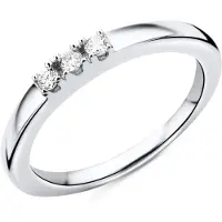 Diamant L'Eternel Anello 'Ring aus 375 Weißgold mit Diamant' argento