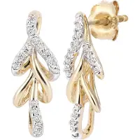 Diamant L'Eternel Orecchini 'Ohrringe aus 375 Gelbgold mit Diamant' oro