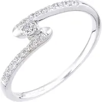 Diamant L'Eternel Anello argento
