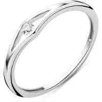 Diamant L'Eternel Anello 'Ring aus 375 Weißgold mit Diamant' argento