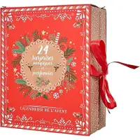Home Deco Factory Calendario dell'Avvento - 24 candele profumate - - Marrone rosso