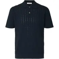 Selected Camicia Polo In Maglia Uomini Blu S