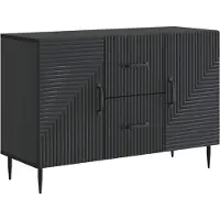 vidaXL Credenza nera 89 x 34,5 x 60 cm in materiale derivato dal legno