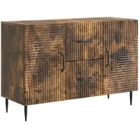 vidaXL Credenza in rovere affumicato 89 x 34,5 x 60 cm in materiale derivato dal legno
