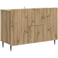 vidaXL Credenza in rovere Artisan 89 x 34,5 x 62 cm in materiale derivato dal legno