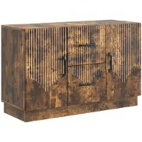 vidaXL Credenza in rovere affumicato 89 x 34,5 x 57 cm in materiale derivato dal legno