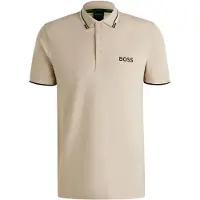 BOSS per uomo. 50469102 Polo beige Paddy Pro (M), Casual, Cotone, Manica corta, Sostenibile
