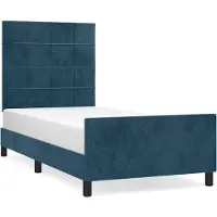 vidaXL Struttura letto senza materasso blu scuro 80x200 cm in velluto
