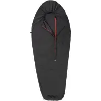 Pajak Sleeping Bag Liner Sacco a pelo da viaggio (Short, grigio/nero)