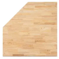 HBM Piano di lavoro angolare in legno massello da 87 cm per arredi da officina