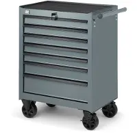 HBM Carrello attrezzi 7 cassetti, grigio