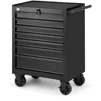 HBM carrello porta attrezzi 7 cassetti, nero